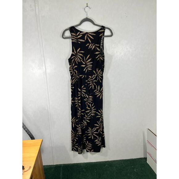 A New Day Womans Sleeveless Sundress Tank Maxi Palm Leaf Design - Picture 4 of 6